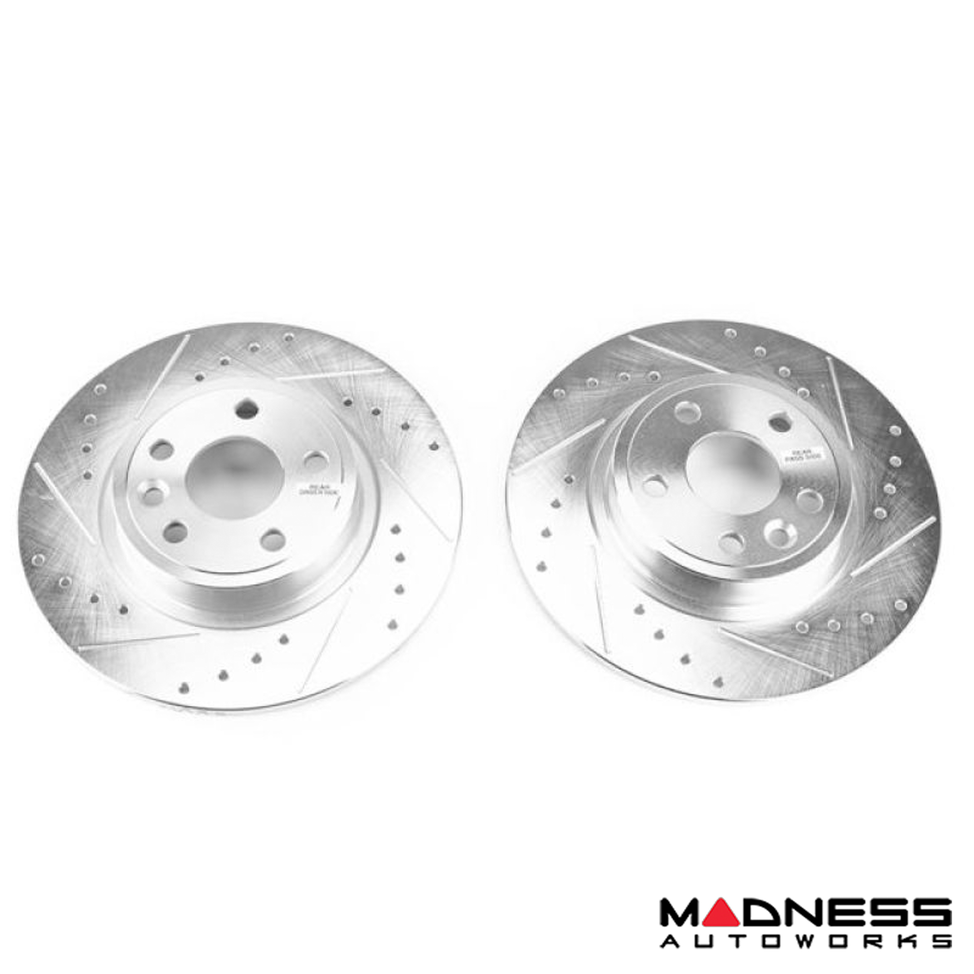 Jaguar XE Brake Rotors - Rear - Powerstop - Evolution Drilled + Slotted 